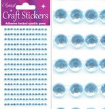 Eleganza Craft Stickers 4mm 240 gems Pearl Blue No.25 - Craft