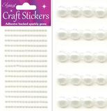 Eleganza Craft Stickers 4mm x 240 Pearls Ivory No.61 - Craft