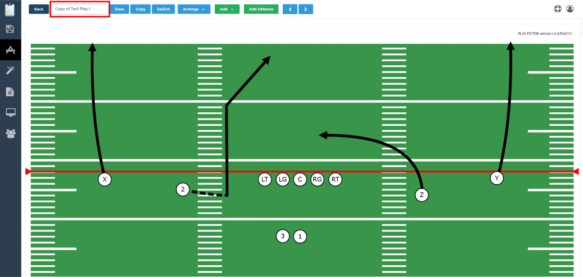 Edit Newly Copied Play - Step 3