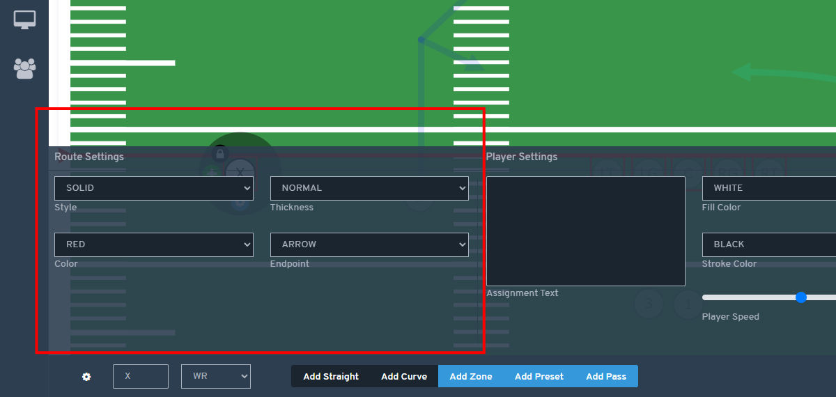 Customizing Player Routes - Set Player Default Styles