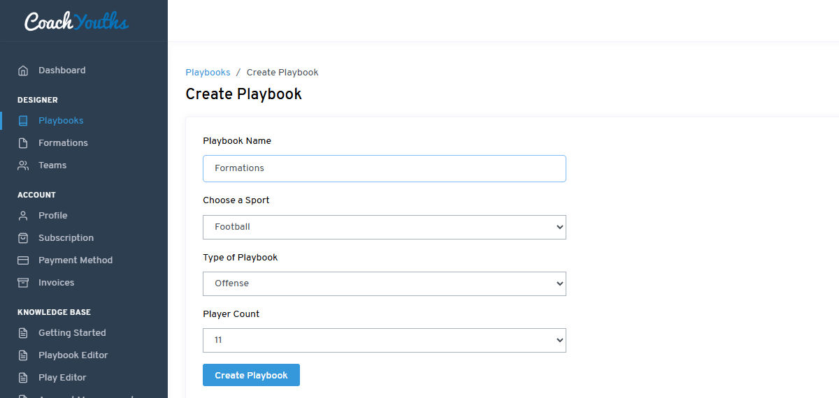 Download Formations - Create Playbook