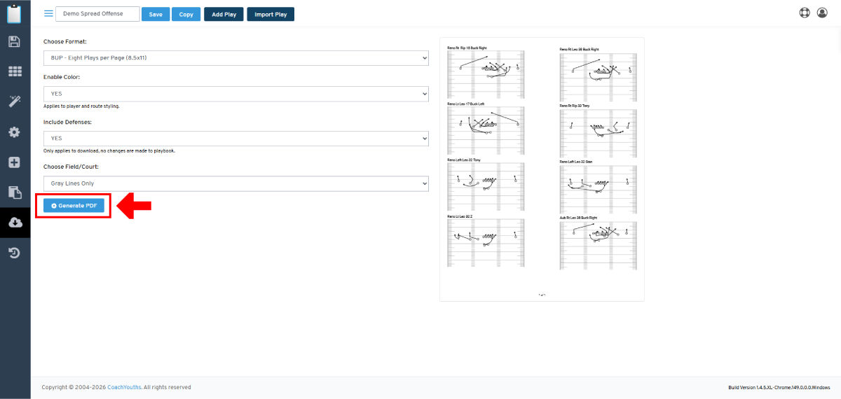 Download Playbook - Click Generate Button