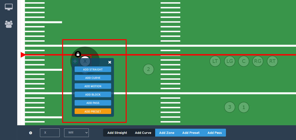 Drawing Routes - Add Route Menu