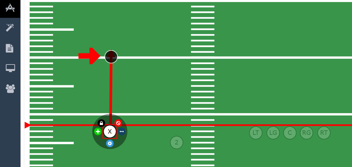 Drawing Routes - Straight Route Controls