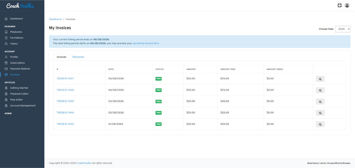 Get Invoices -  Preview Image