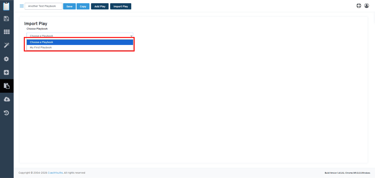 Importing a Play - Step 3