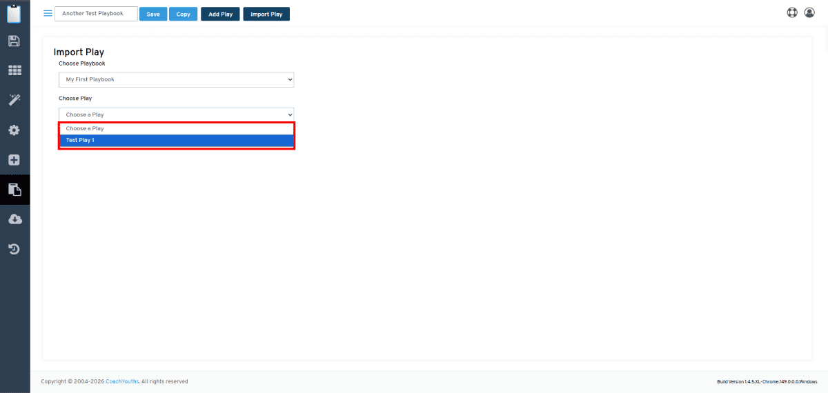 Importing a Play - Step 4