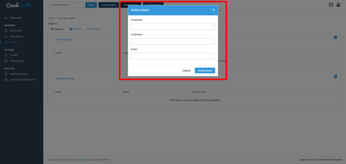 Invite To Team - Step 3