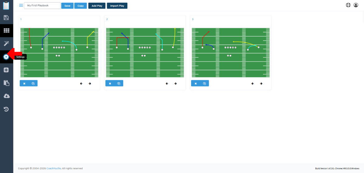 Playbook Settings