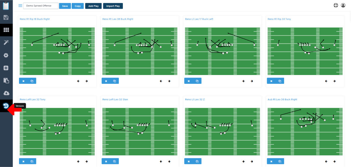 Playbook Editor - Versions