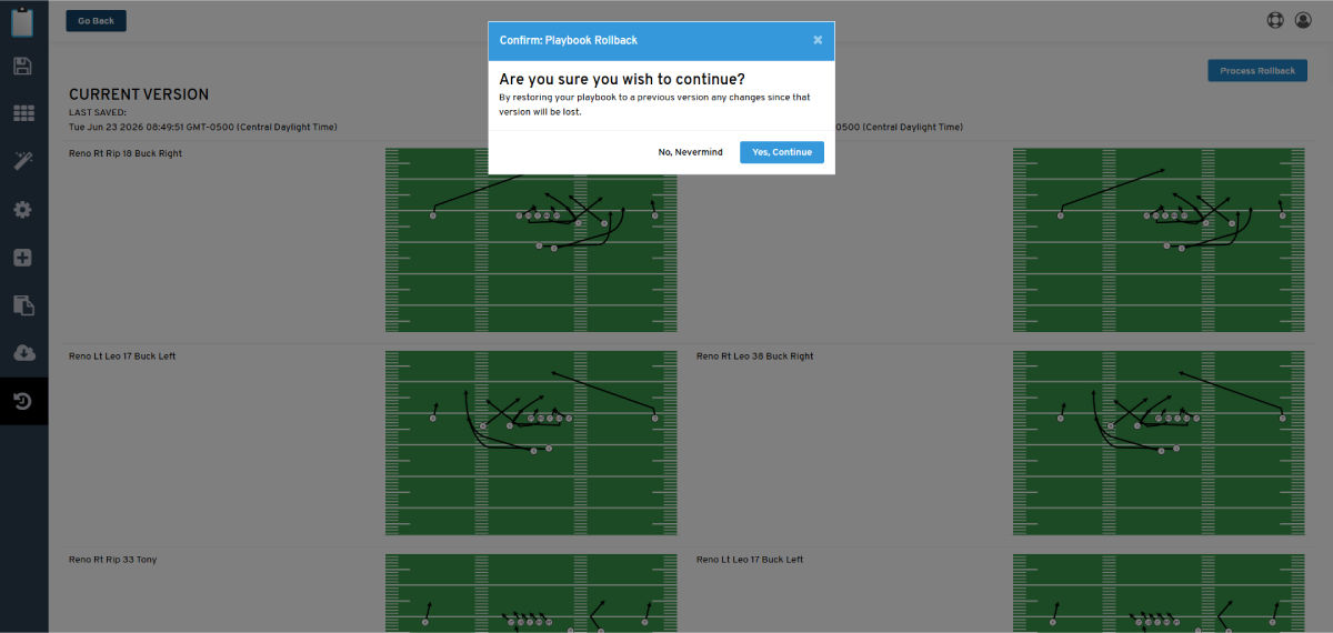Playbook Editor - Versions