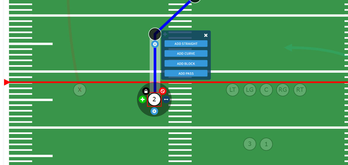 Secondary Routes - Add Route Menu