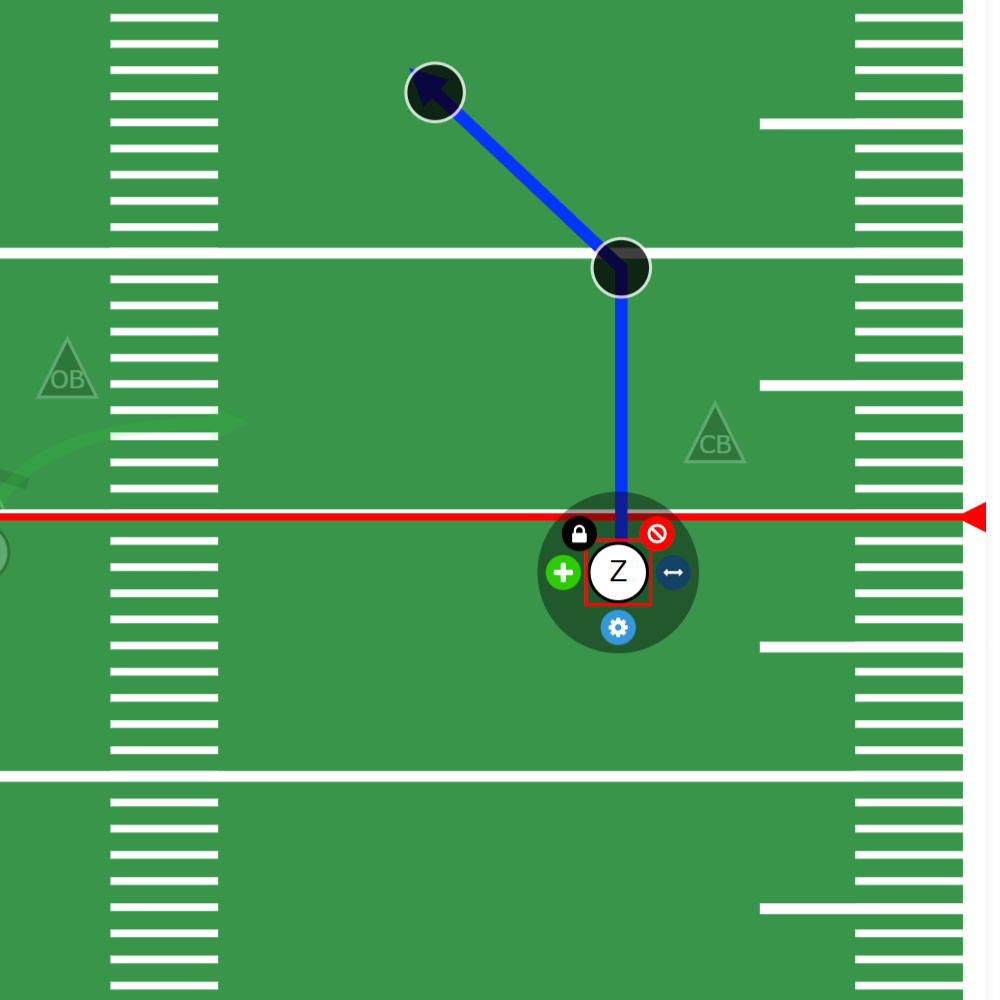 Easy To Use Drawing Tools - Football Playbook Designer Preview of Drawing Tools