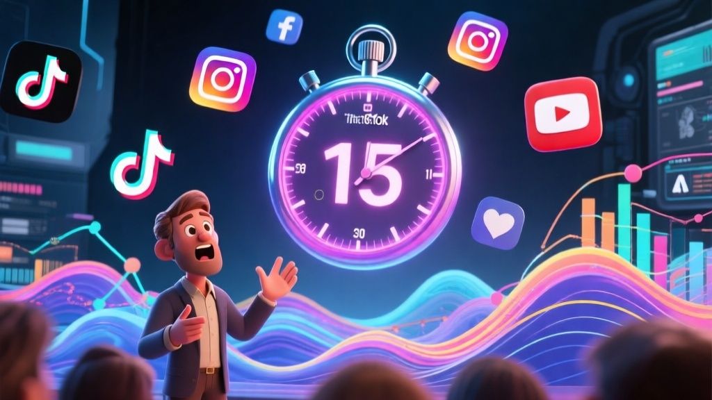 Representación gráfica de storytelling en videos cortos