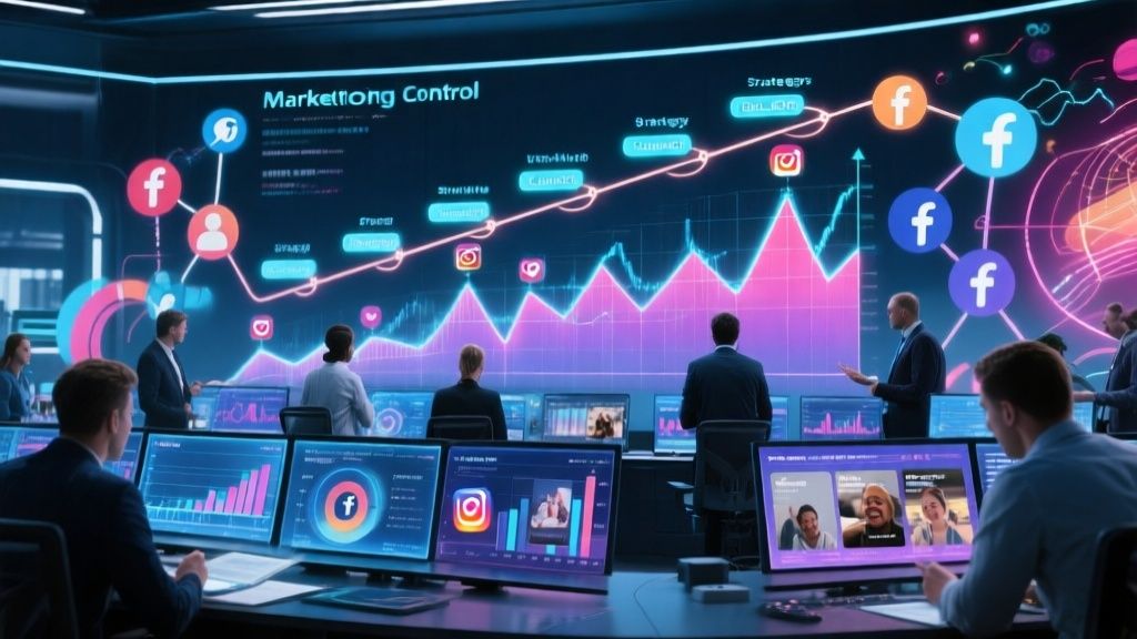 Gráfica que muestra el proceso de crear una campaña viral en marketing digital