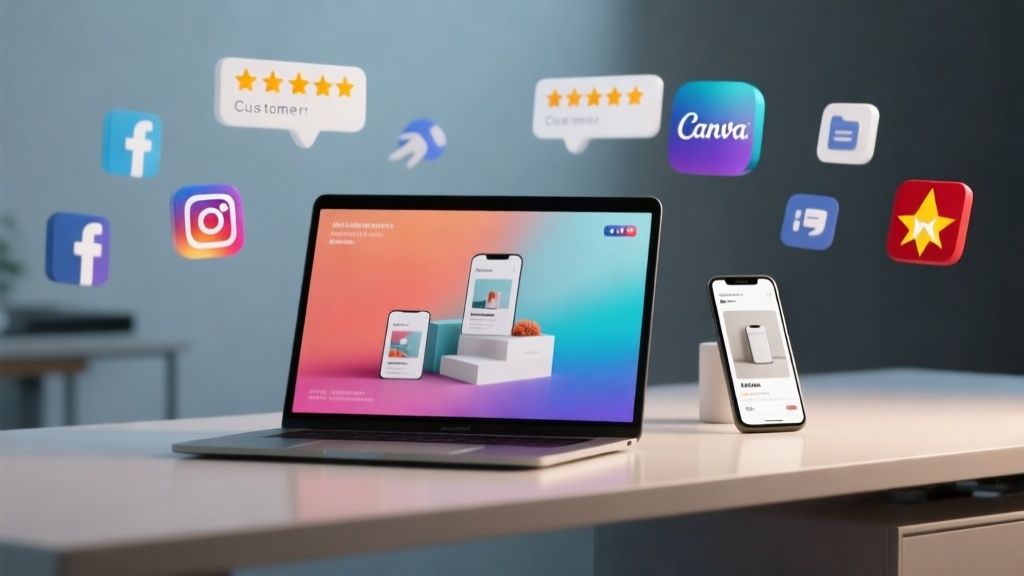 mockup de producto en un entorno real