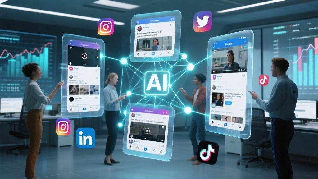 Estrategia de cross-posting en redes sociales