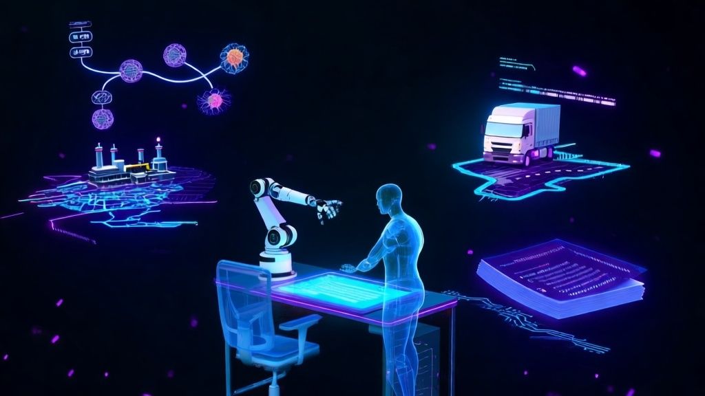 Gráfico mostrando el impacto de la automatización inteligente en empresas