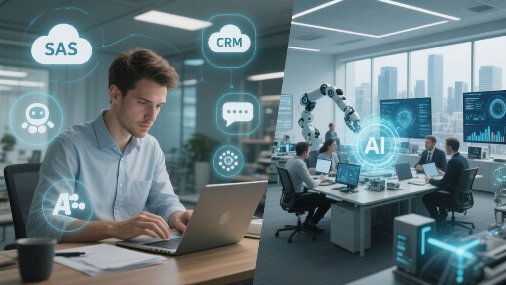 Automatización y herramientas de IA para pymes y grandes empresas