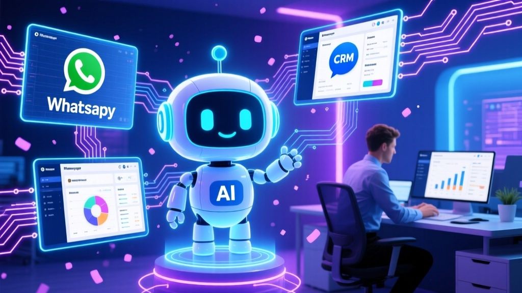 Chatbot interactuando con un cliente