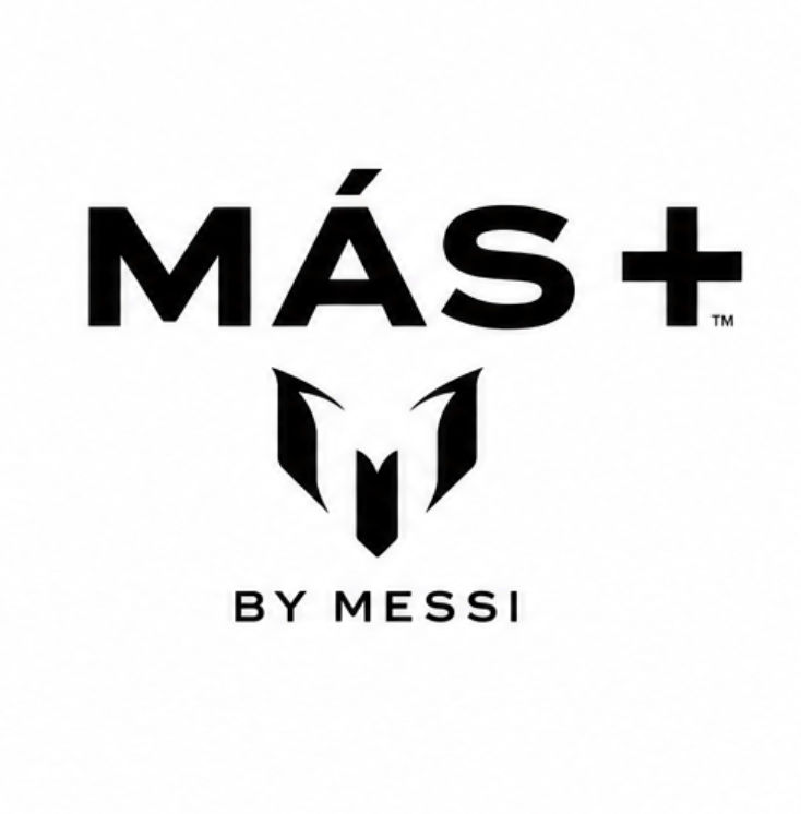 Más+ by Messi logo