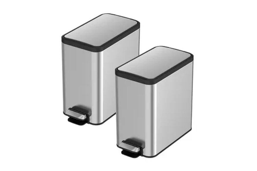 EKO 에코 사각형 쓰레기통 8L/2개입