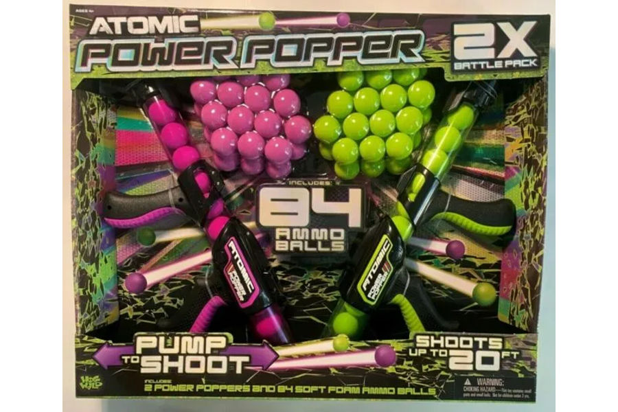 소프트볼 총 세트 2인용 배틀팩 발포고무 8 4 개 포함