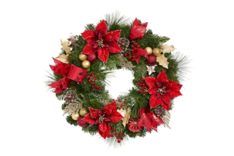 크리스마스 장식 원형리스 지름 61CM