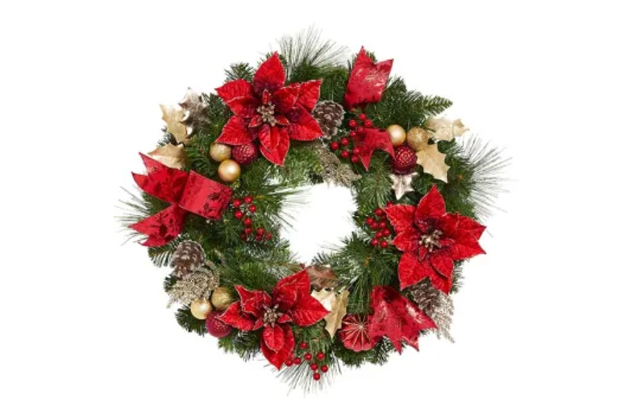 크리스마스 장식 원형 리스 지름 61CM