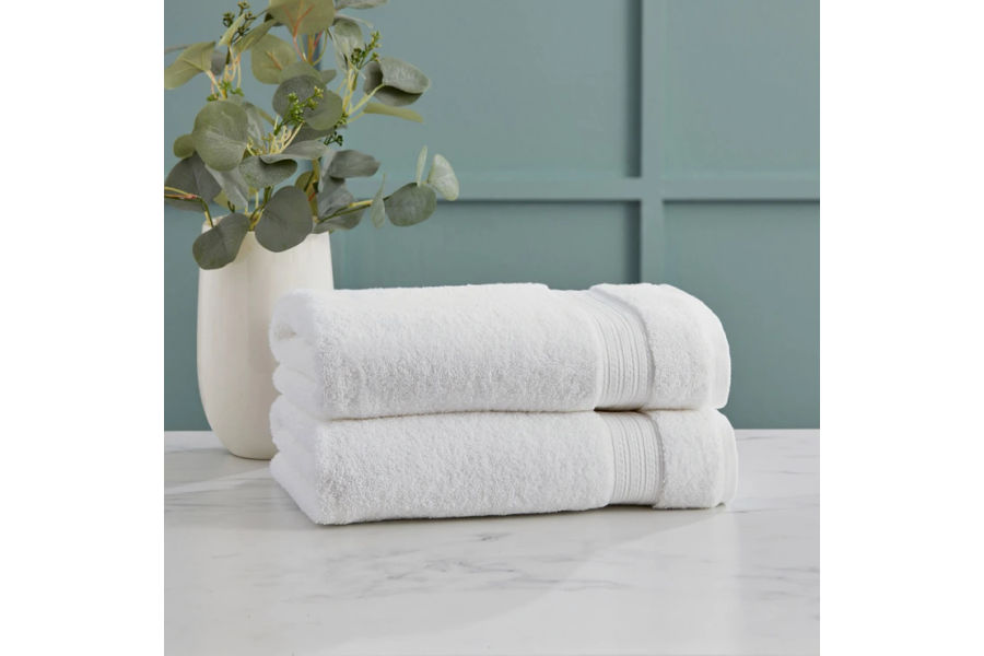 Grandeur 목욕 타월 1P - 화이트 76 x 147cm