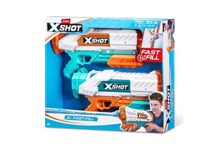 ZURU X-SHOT 워터건 아이스원샷 더블팩