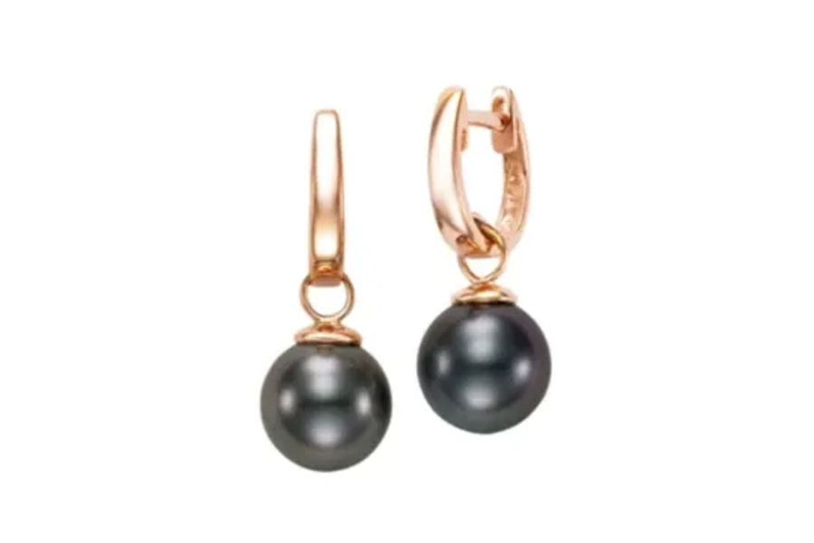 타히티흑진주귀걸이 TAHITIAN PEARL 8-9MM 14K RG / 2.40G