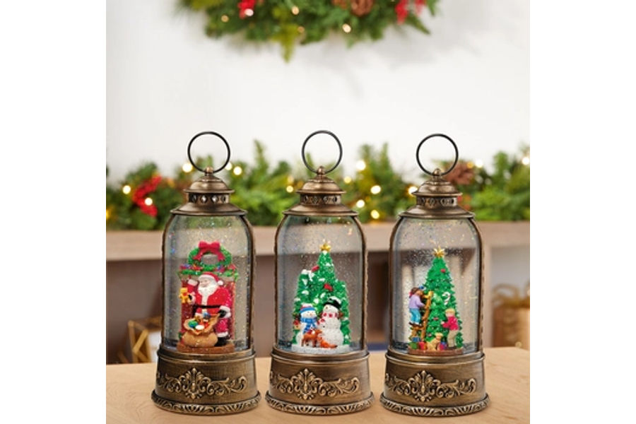 크리스마스 장식 LED 랜턴 높이 27.6CM