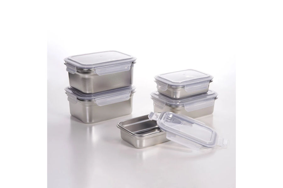 NEOFLAM 네오플램 스테인레스 용기 10P (뚜껑포함)