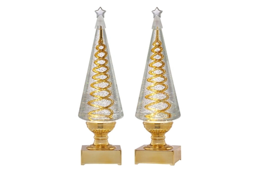 크리스마스 장식 LED 워터글로브2개/1세트