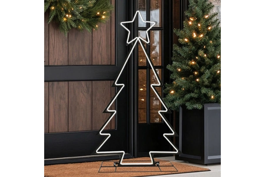 크리스마스 장식 LED 메탈 트리 높이106CM