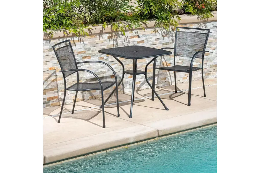 정원용 철제 다이닝테이블 71(W)X71(D)X72(H)CM