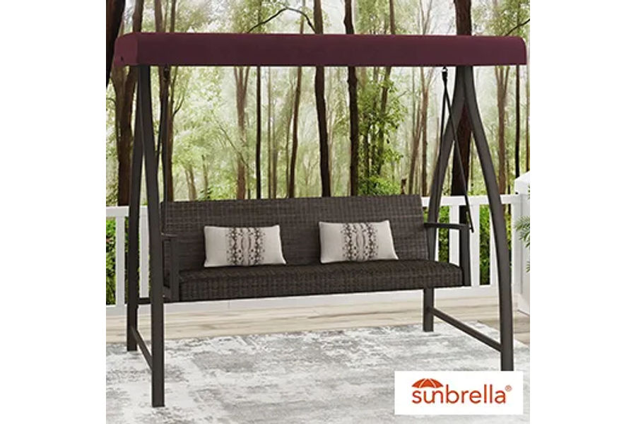 정원용 3인용 우븐그네 캐노피 포함