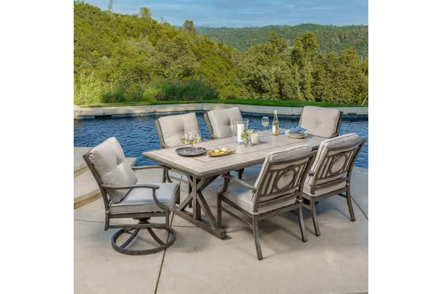 베스 6인용 세트 테이블 1개 의자6개