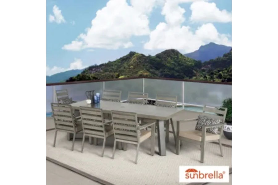 브룩뷰 9PC세트 테이블1개 의자8개