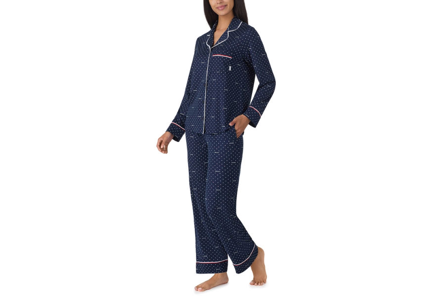 DKNY 여성 카라 파자마 세트