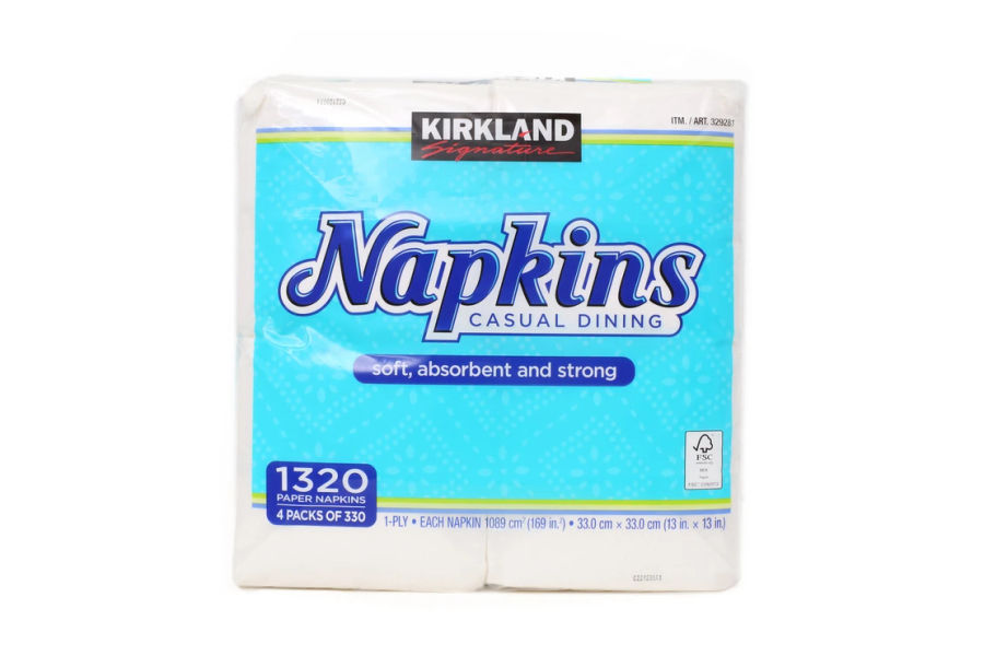 KIRKLAND SIGNATURE 테이블 냅킨 330AO X 4팩