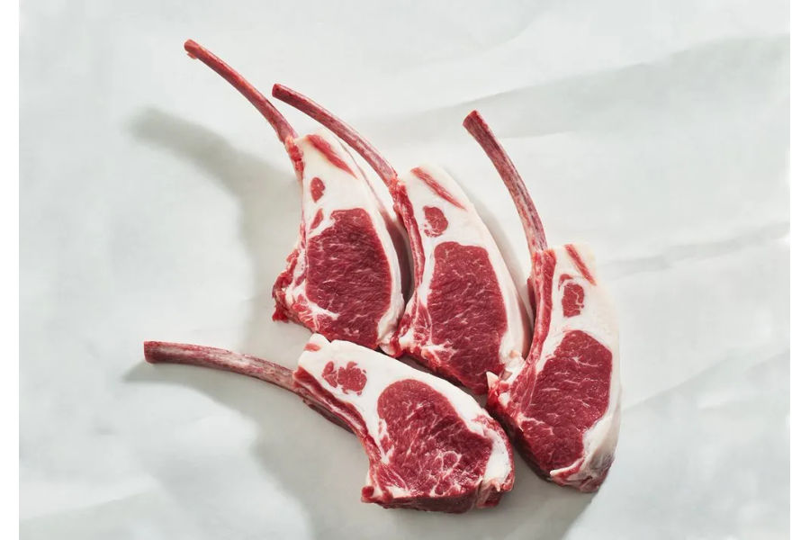 부위명 : 양갈비 구이용 (프렌치렉) 원산지 : 호주산양고기