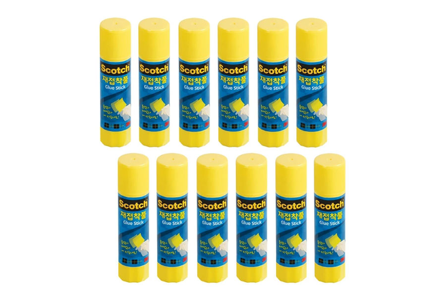 3M 스카치 재접착풀 8g 12개입