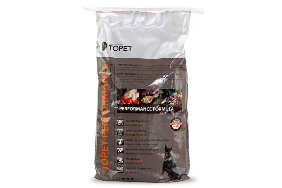 투펫 퍼포먼스 애견사료 17kg, 대형견용