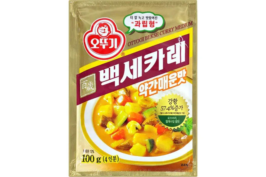 오뚜기 백세카레 약간매운맛 100G X 6