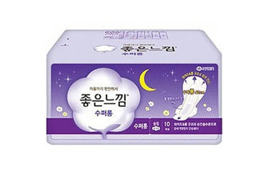 좋은느낌 좋은순면 슈퍼롱 오버나이트 슬림 날개, 10X3