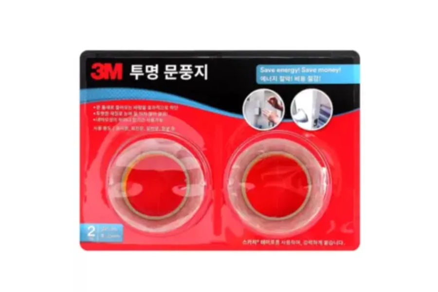 3M 투명 문풍지 2개입