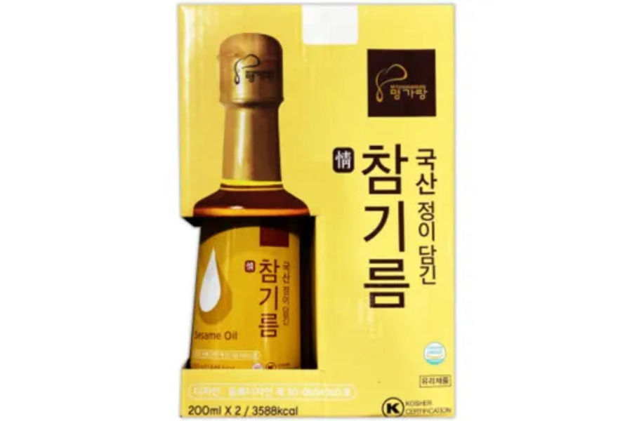 명가랑 국내산 참기름 200ML X 2