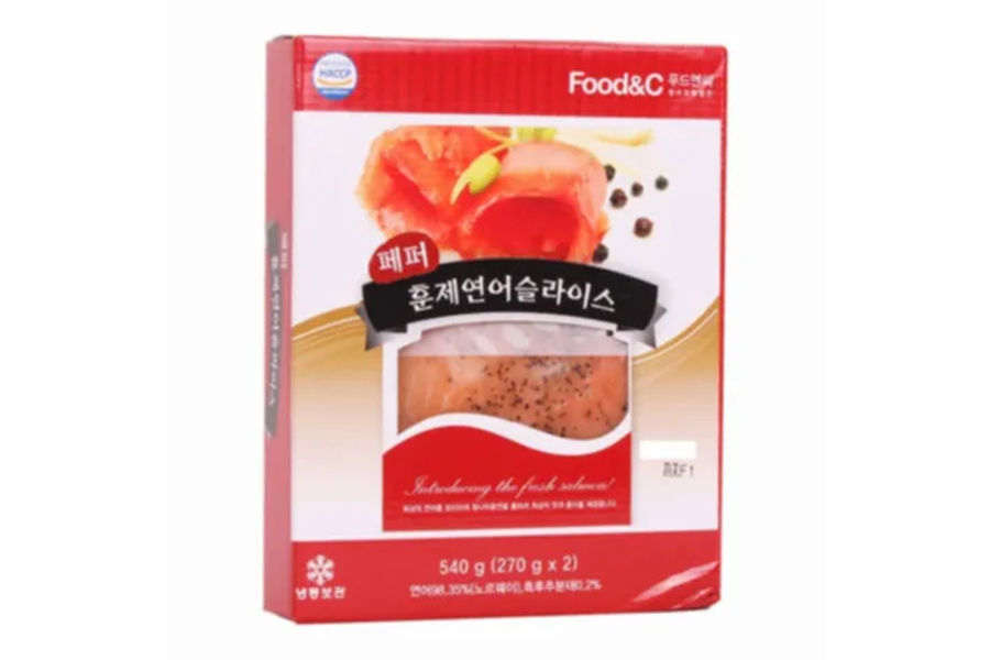 FOOD&C 훈제연어페퍼슬라이스 270G X 2팩